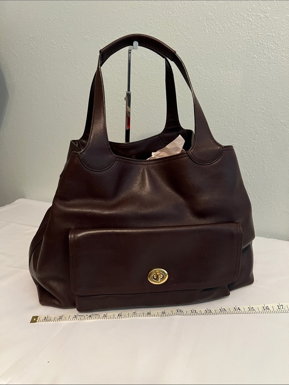 COACH Legacy American Icon XL Extra Large Leather Bag Brown